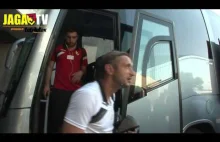 Przywitanie zespołu Jagiellonii przed meczem na Cyprze