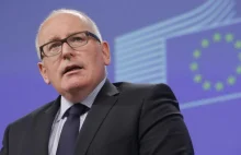 Timmermans o Polsce: "Nie" dla dwóch systemów prawnych w państwie...