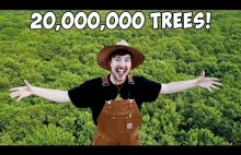 Z okazji 20 miliona subskrypcji youtuber ten postanowił zasiać 20 milionów drzew