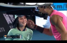 Rafael Nadal Kiss and make up ball girl like a gentleman | Australiian...