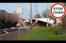 Pociąg taranuje TIRa na przejeździe kolejowym - Świebodzin