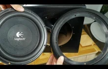 Look inside Logitech Z906 5.1 Speakers + trying open control...