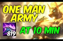 One Man Army Nasus - 819 Stacków w 10 minut - League of Legends