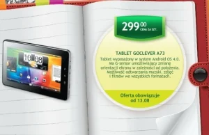 Tablet z Biedronki powraca w promocji za 299 złotych