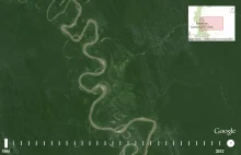 28 lat erozji rzeki Ukajali, dopływu Amazonki