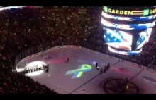 Niezwykłe wykonanie hymnu przed meczem NHL w Bostonie 2 dni po zamachu