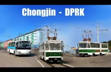 【4K】CHONGJIN (KRLD)TRAM & TROLLEYBUS