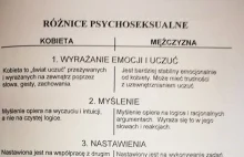 "Mężczyzna jest stabilny emocjonalnie, kobieta w naturę wpisane ma...