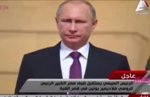 Niespodziewana aranżacja hymnu Rosji w Egipcie. Putin mocno zdziwiony