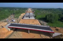 Jak gigantyczną pracę wykonuje się przy budowie autostrady - widok z drona.