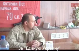 Watażka batalionu Wostok, Chodakowski, deklaruje się za jedną Ukrainą [wideo]