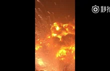 Chyba najlepsze ujęcie wybuchu w Tianjin w Chinach