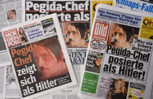 "Hitler" na okładkach niemieckich gazet.