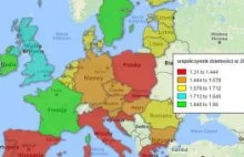 Mapa dzietności w Europie. W tych krajach kobiety rodzą najchętniej