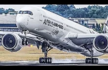 AIRBUS A350-1000 podczas pokazów lotniczych FARNBOROUGH AIR SHOW 2018