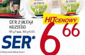 'Szatańskie promocje' w markecie - 6,66 zł za KOZI ser