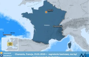 Francja: ewakuacja w Chamonix z powodu zagrożenia lawinowego