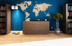 Drewniane mapy świata - Kraina Dekoracji z drewna Dekoracje ścienne.