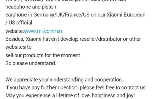 Nie będzie aktualnie w Polsce oficjalnej dystrybucji sprzętu Xiaomi
