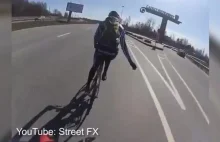 W rosji rowerzystów wyprzedza się tak...
