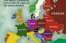 Skąd pochodzą najliczniejsi imigranci w krajach Europy (wg państw)