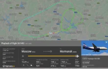 Aeroflot, lot #SU1492 zawrócił na lotnisko tuż po starcie i lądował płonąc