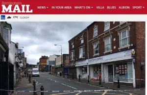 Atak w Birmingham - napastnik z maczetą rzucił się na przechodniów