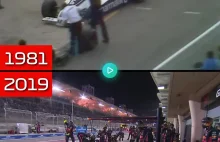 F1 pit stop 1981 vs 2019