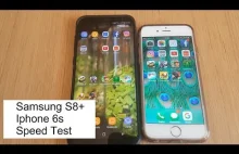 Samsung s8+ vs Iphone 6s | Speed Test