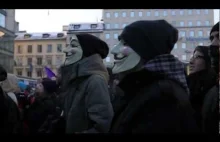 Stop ACTA and SOPA - protest w Szwecji (Sztokholm, 4 lutego 2012)