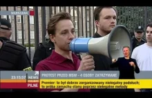 Ruch Narodowy protestował przed MSW 16.06.2014 Polsat News