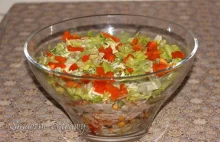 Sałatka z szynką i warzywami - Smaczne Potrawy