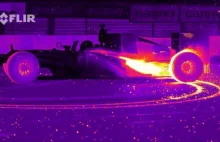Bolid F1 okiem kamery termowizyjnej