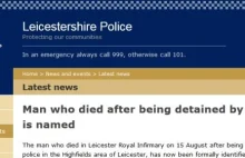 Polak zmarł po zatrzymaniu przez brytyjską policję