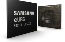 Samsung rozpoczyna produkcję pamięci eUFS 3.0 – na początek o pojemności 512gb