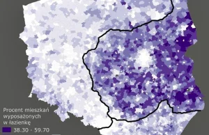 Rozbiory Rzeczypospolitej a liczba toalet. Wszystko jasne… (MAPA)