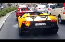 Pożar Lamborghini w Dubaju.