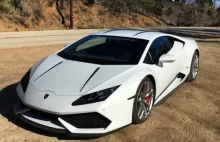 niecodzienny widok na drodze podczas testów Lamborghini Huracan