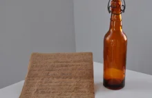 Prawie 100 letni list w butelce to takie przesłanie murarza