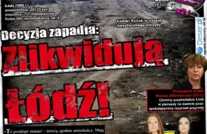 Faktoid: Zlikwidują Łódź