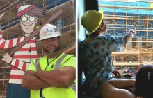 Pracownik budowlany codziennie ukrywa Wally'go na ścianie szpitala dla dzieci