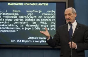 "Sprawdzam" Antoniego Macierewicza: Stanę przed każdym gronem ws. WSI