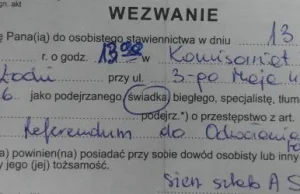 A jednak.Policja już przesł#!$%@? setki osób, które poparły referendum!