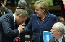 Tusk pocałował Merkel. Niemcy w szoku