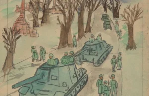 Wojna i okupacja w oczach dziecka - zbiór rysunków powstały w 1946 roku