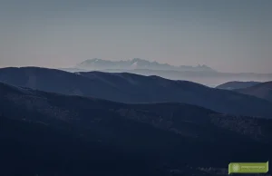 Bieszczady zimą z pięknym widokiem na Tatry, Tarnica, Smerek, Mała Rawka