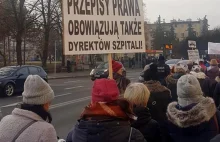 Pielęgniarki z całej Polski protestują w Rzeszowie [FILM]