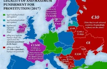 Mapka legalności prostytucji w Europie