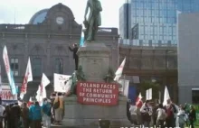 TV Trwam znów protestuje w Brukseli! Skandują "Do Polski powróciła komuna!"