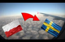 Lot z Gdańska do Sztokholmu. Widoki ze startu, lotu i lądowania.